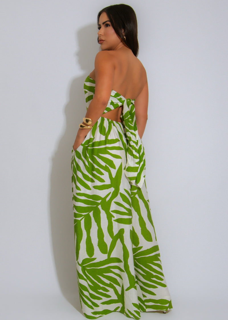 Jungle Luxe Jumpsuit Green