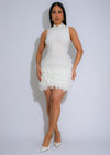 Our Little Secret Knit Mini Dress White