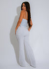 The Illusionist Ribbed Pant Set Blue