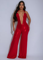 Without Complications Jumpsuit Red