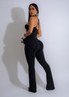  Trendy black jumpsuit with sexy cut outs and flattering fit