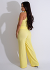 Comfortable and versatile outfit in vibrant yellow color for women