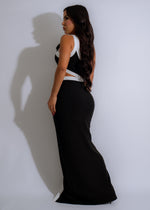 Glamorous black Monochrome Muse Maxi Dress, perfect for formal events