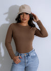 Contour Edge Bodysuit Brown designed to shape and support your body