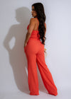 Cozy and stylish Serene Ripple Pant Set in beautiful orange hue