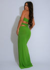 Serene Goddess Maxi Dress Green