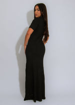 The Classic Poise Knit Maxi Dress Black