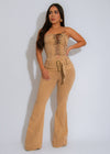 The Maverick Lace Jumpsuit Brown