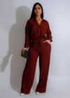 Rustic Reverie Pant Set Red - Front View 