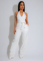 Essential Poise Jumpsuit White