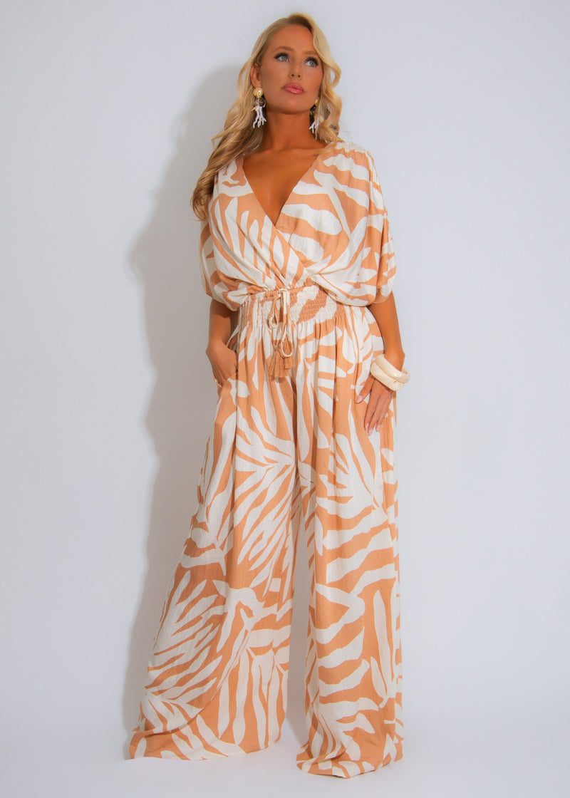 The Savannah Breeze Jumpsuit Nude