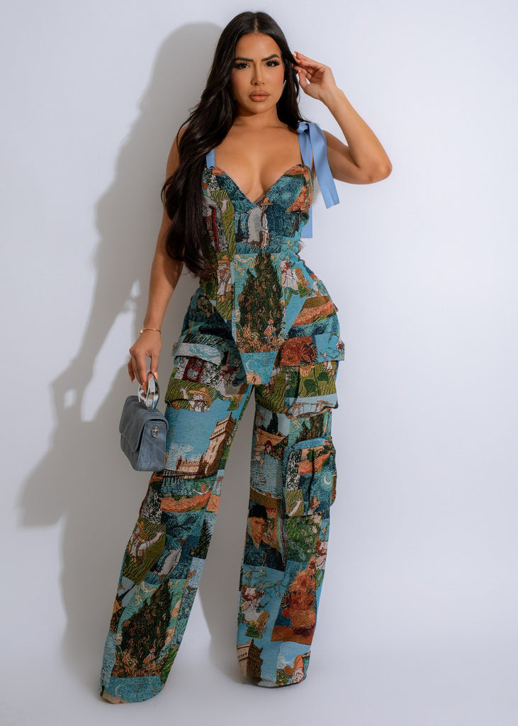 Tapestry Tales Pant Set Blue 