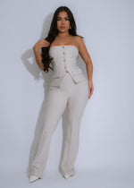 Power Play Pant Set Nude* designed with soft, stretchy fabric for comfort and style 