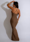 Brown Maxi Dress with flowy, relaxed fit for effortless style