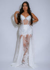 Opal Dream Lace Maxi Dress White