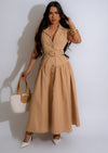 Falling For You Midi Dress Nude in elegant and romantic style perfect for special occasions and events 