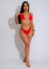 Starfish Glow Bikini Set Red