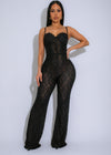 Luxe Allure Lace Jumpsuit Black