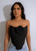 Sleek and stylish Personal Growth Corset Black for a confident look