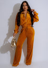 Why Wait Velvet Pant Set Yellow product image showcasing stylish yellow velvet pants and matching top on a model with elegant accessories and shoes 