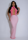 Bloom Royale Floral Maxi Dress Pink