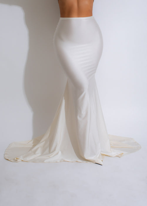 Gorgeous Diva Exclusive Mermaid Skirt White for Special Occasions