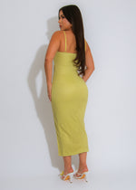 The Coastal Muse Midi Dress Green