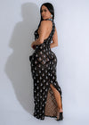  Gorgeous Diamond Radiance Rhinestones Sequin Maxi Dress Black with stunning sequin detailing and beautiful rhinestone accents