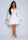 Crimson Authority Mini Dress White