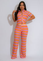 Sunset Rhythm Pant Set Orange