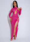 Twilight Radiance Maxi Dress Pink