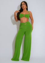 Golden Horizon Pant Set Light Green