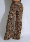 Wild Pulse Leopard Pants Brown - High-waisted animal print leggings for women