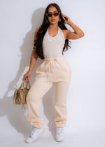 Always Comfy Pant Set Nude, a cozy and stylish lounge wear set