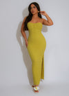 The Willow Aura Midi Dress Green