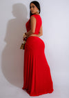 Elegant and Stylish Scarlet Passion Maxi Dress Red for Evening Events