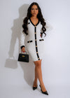 Vintage Vogue Mini Dress White - Elegant and sophisticated white dress with a vintage-inspired design