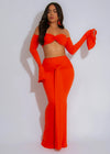 The Flame Aura Skirt Set Orange