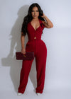 Beautiful red Cardinal Grace floral pant set with intricate design details