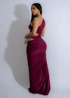 Ethereal Drape Maxi Dress Red, beautiful floor-length dress in vibrant red with graceful drape and V-neck