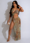 Earth Sign Mesh Maxi Dress Nude in soft, breathable fabric with delicate detailing