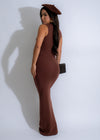 Chic Saffron Luxe Knit Skirt Set Brown, a versatile and comfortable attire choice