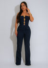 Dominion Chic Pant Set Dark Denim