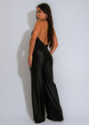 The Luxe Draped Ruched Jumpsuit Black