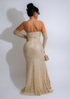  Stunning Her Element Sequin Maxi Dress Nude for special occasions