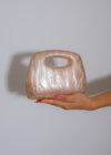 The Luxe Wave Clutch Nude