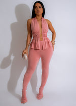 Everything I Do Legging Set Pink - a stylish and comfortable activewear ensemble perfect for workouts or casual wear