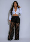 Shadow Luxe Lace Pant Black