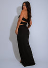 Serene Goddess Maxi Dress Black