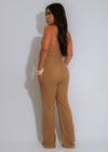 Seaside Muse Crochet Jumpsuit Brown